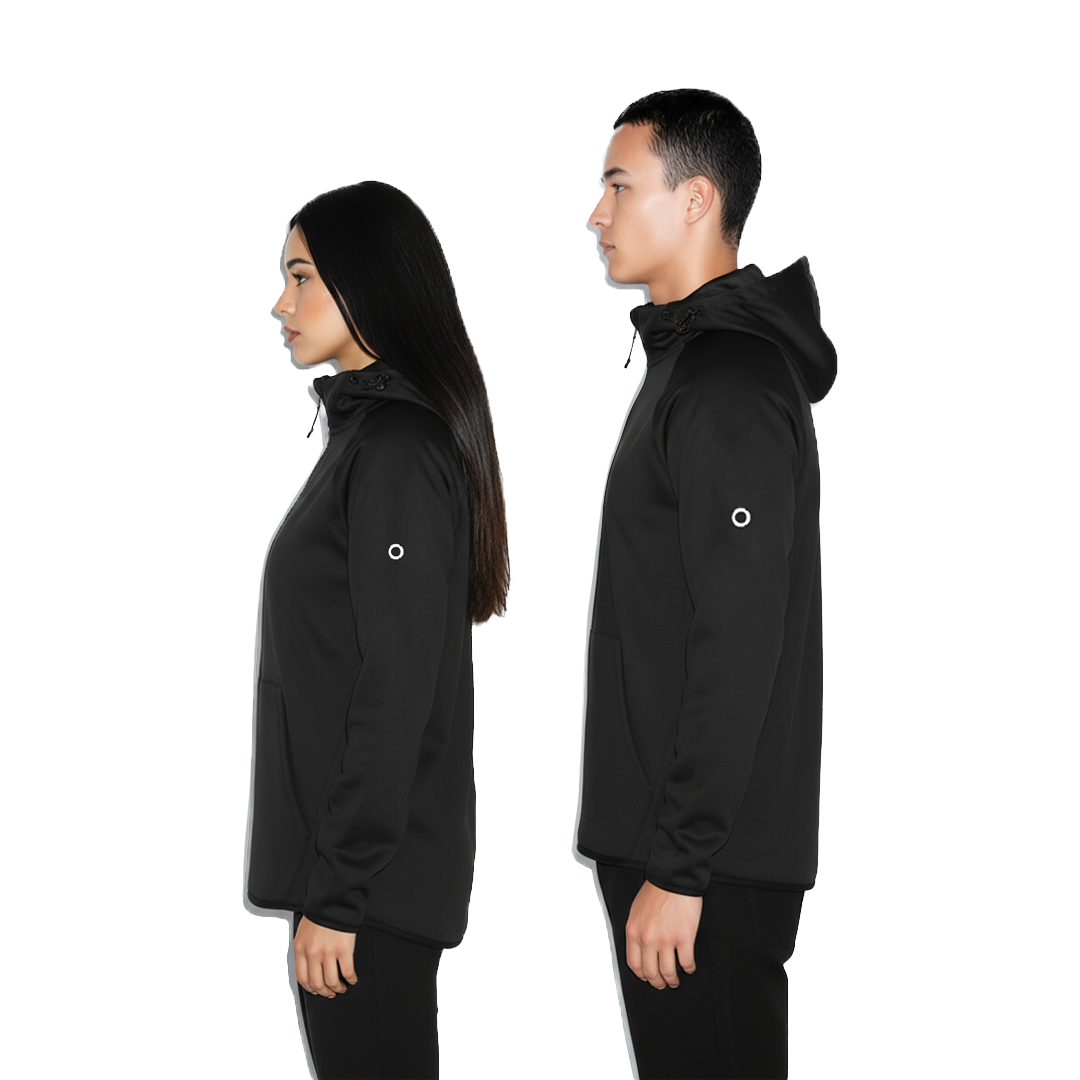 BLACK PULLOVER WITH W/P