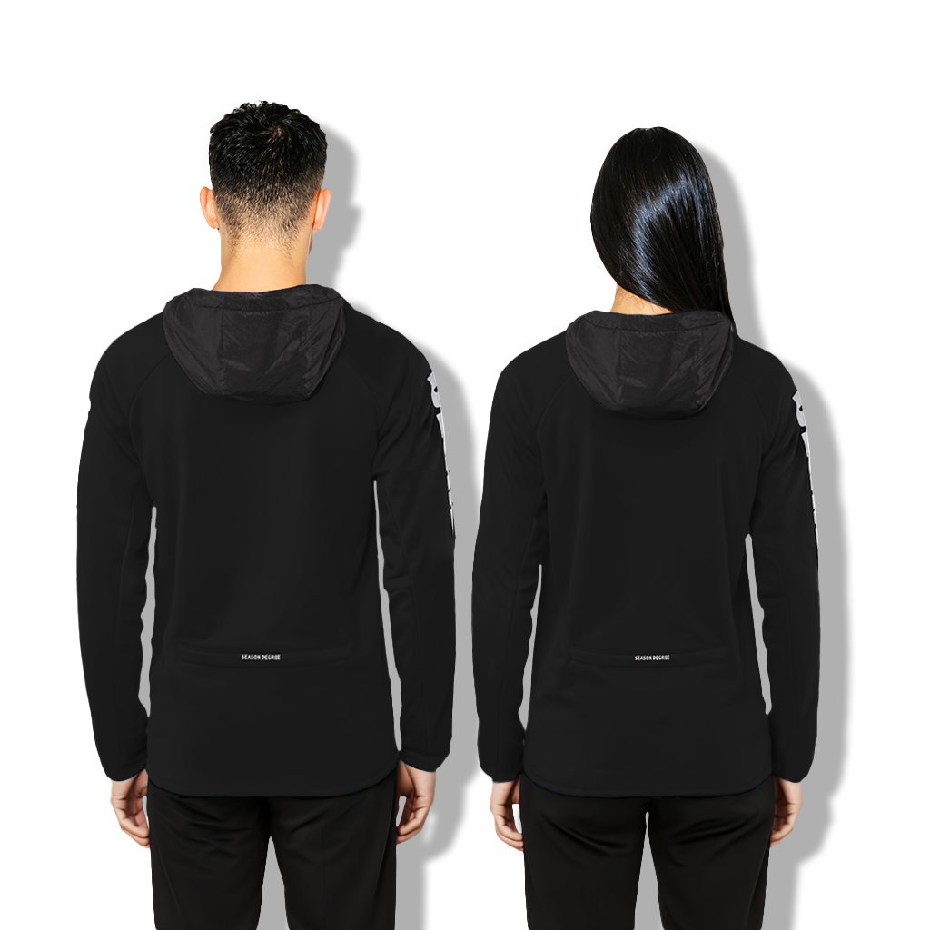 BLACK PULLOVER WITH W/P