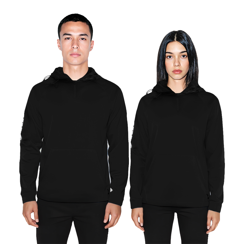 BLACK PULLOVER WITH W/P