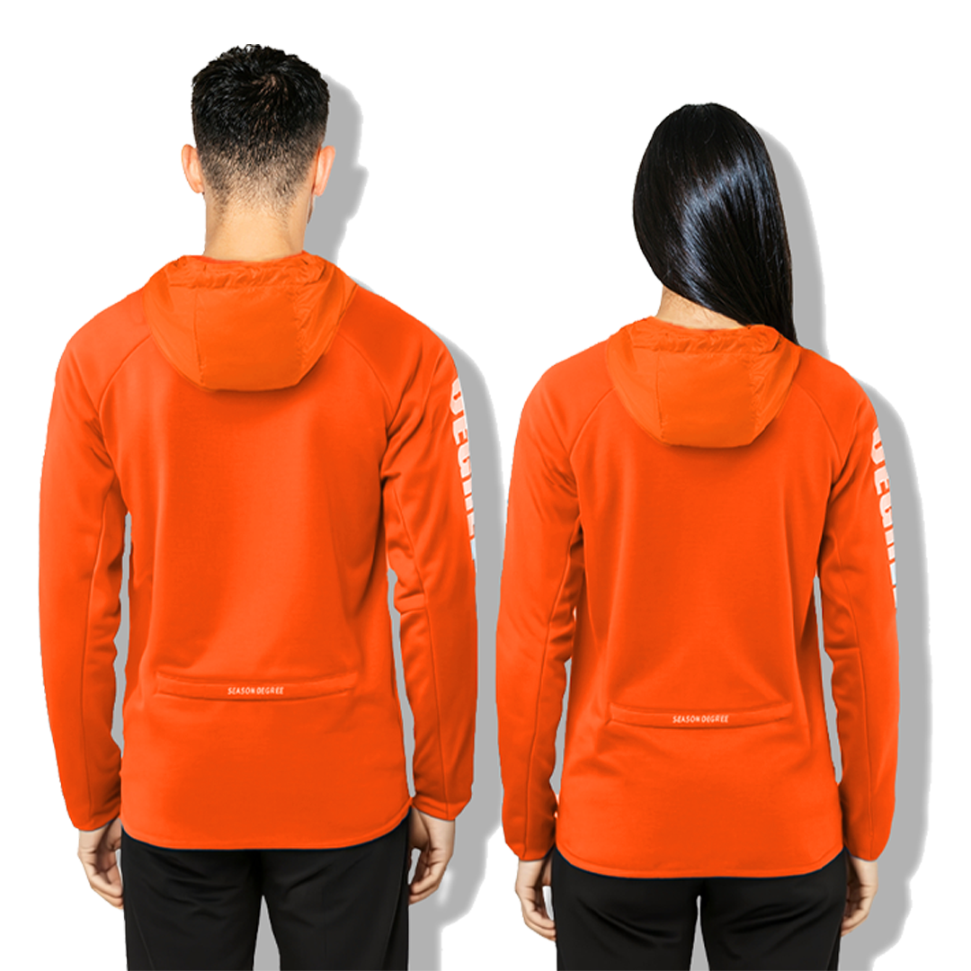 DARK ORANGE PULLOVER WITH W/P