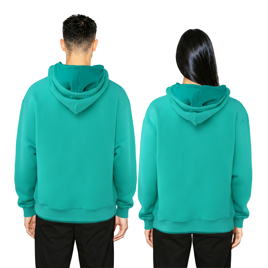 DOUBLE L/GREEN HOODIE OVERSIZE