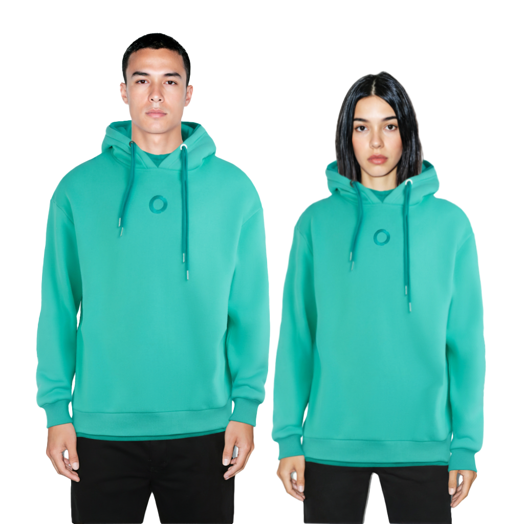 DOUBLE L/GREEN HOODIE OVERSIZE