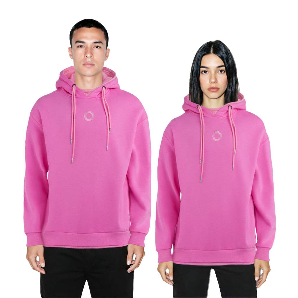 DOUBLE PINK HOODIE OVERSIZE