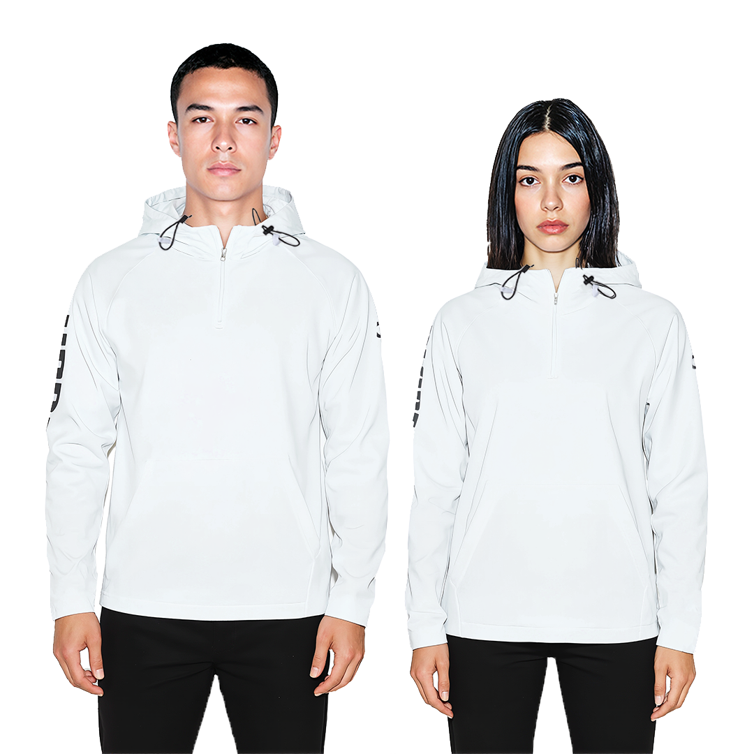 WHITE PULLOVER WITH W/P