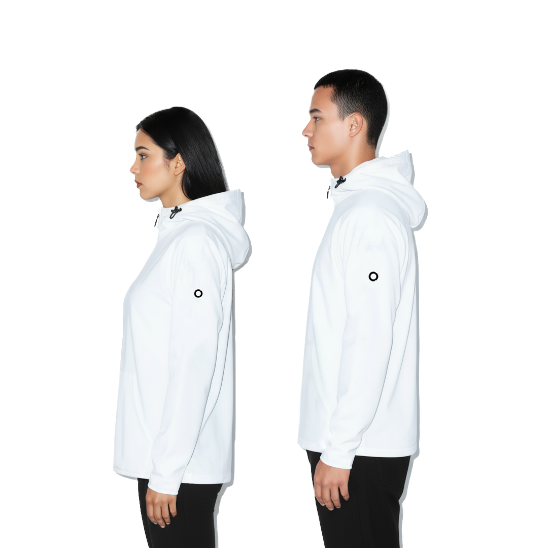 WHITE PULLOVER WITH W/P