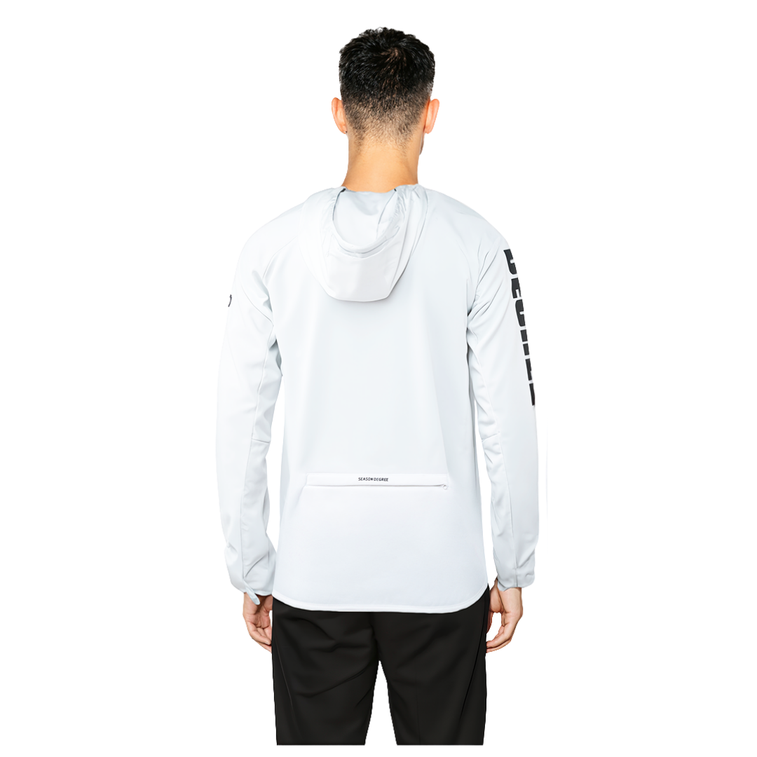 WHITE PULLOVER WITH W/P