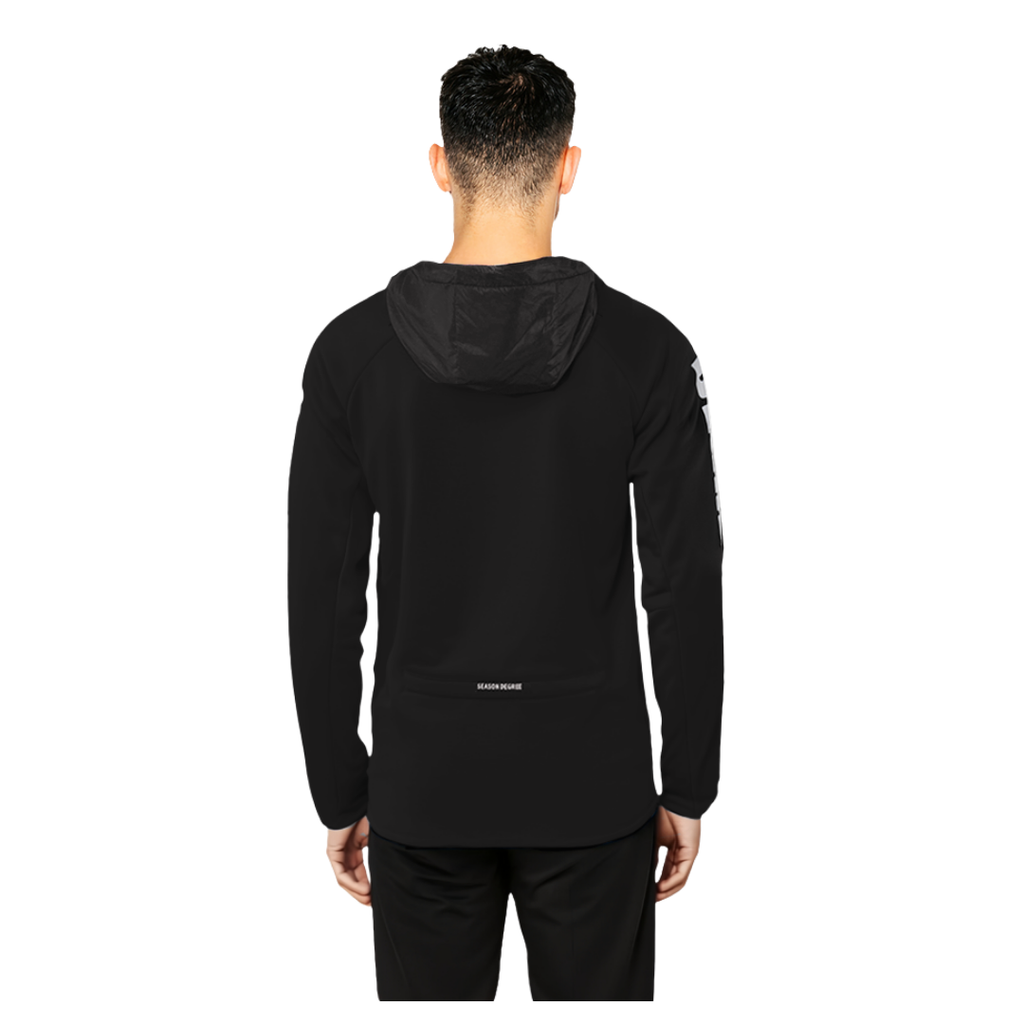 Black Waterproof Pullover Hoodie