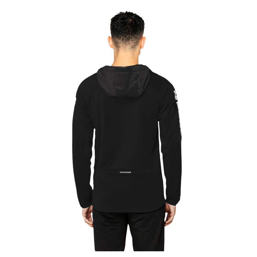 BLACK PULLOVER WITH W/P