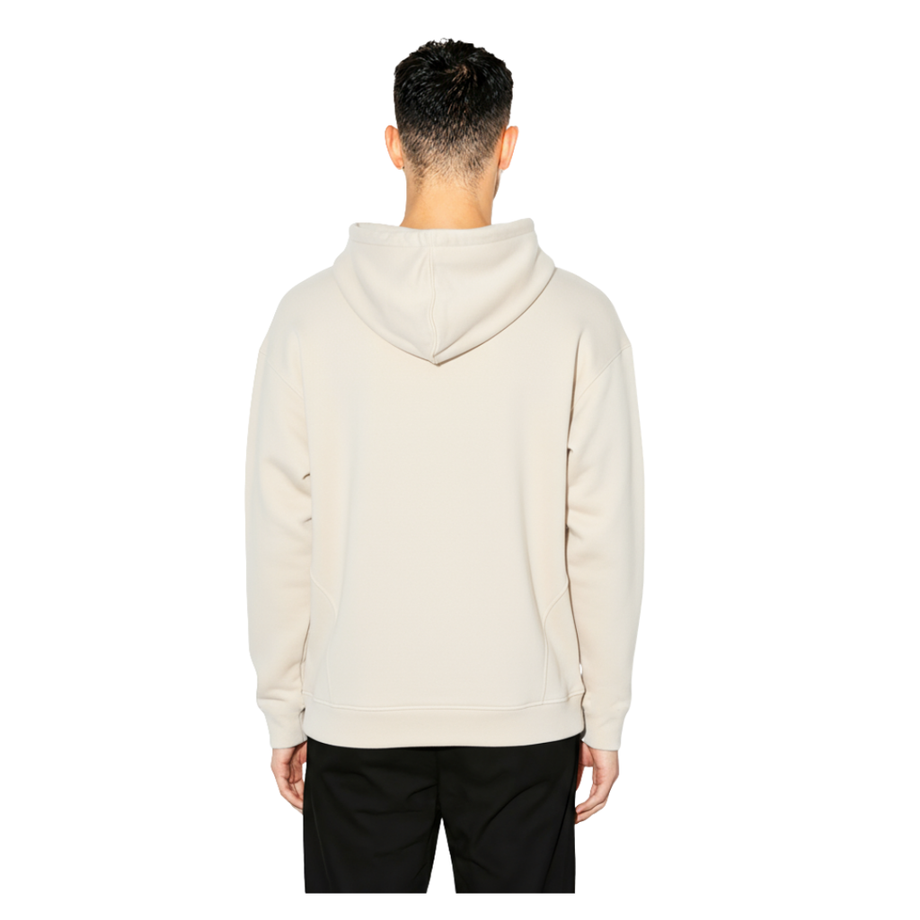 Sirius Cream Zipper Detail Hoodie