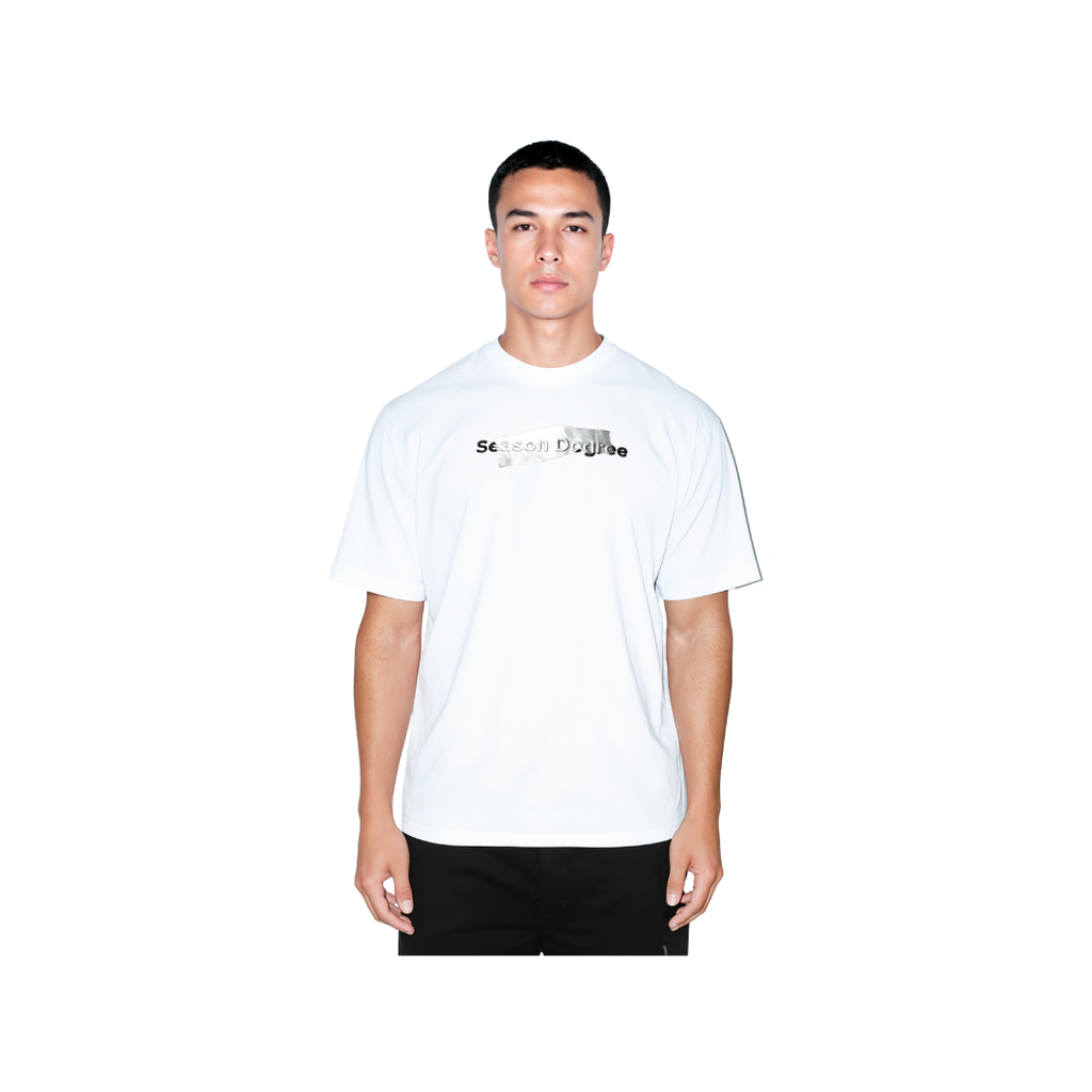 White Silver Tape T-Shirt