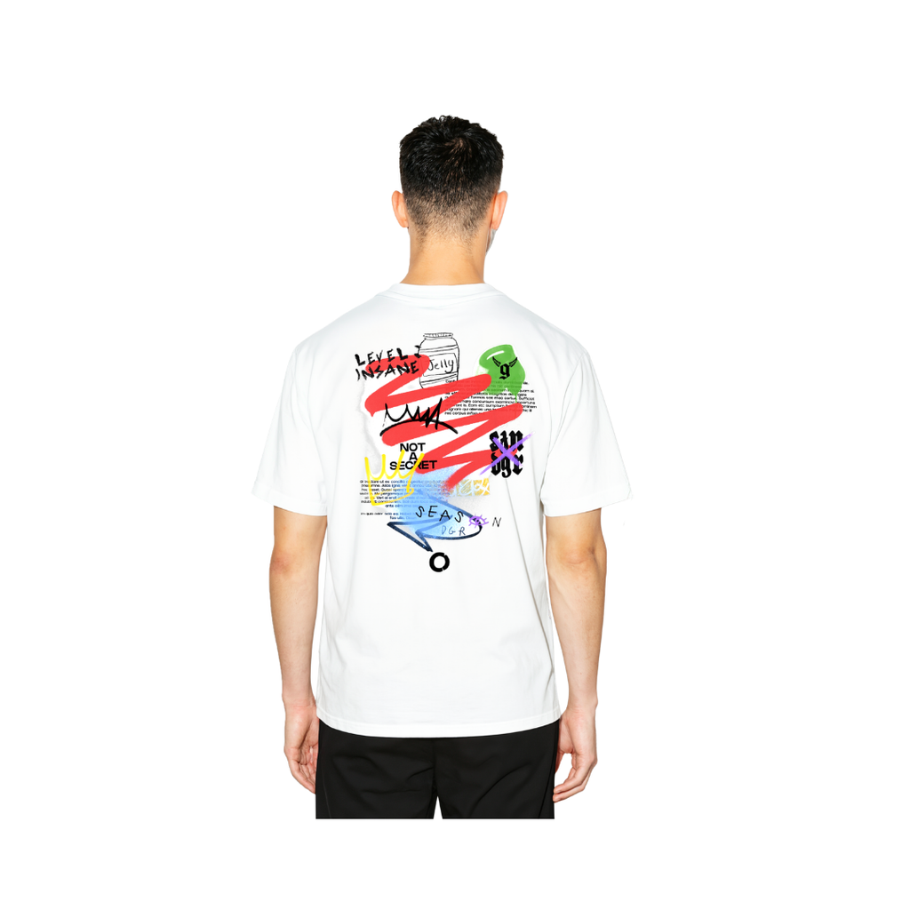 White Art Street Graffiti T-Shirt