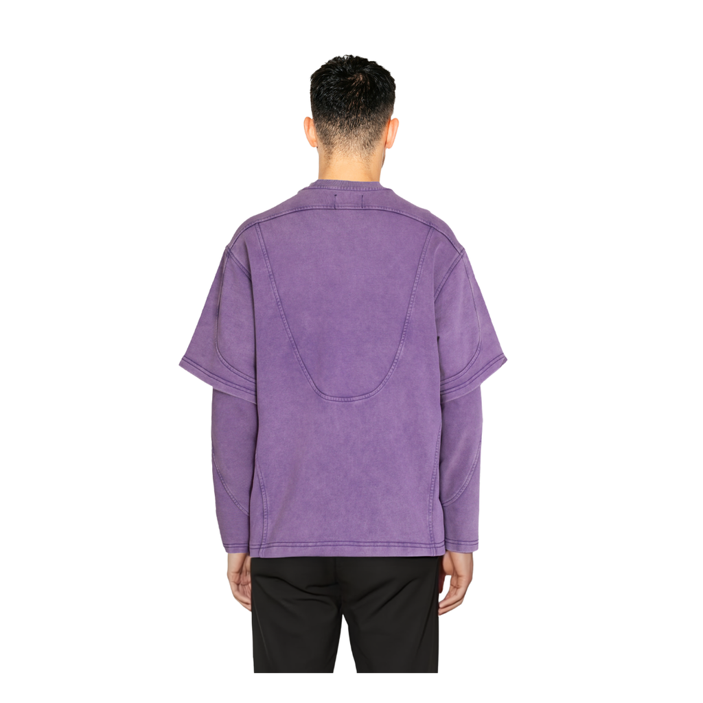 Sun Dust Purple Geometric Sweater