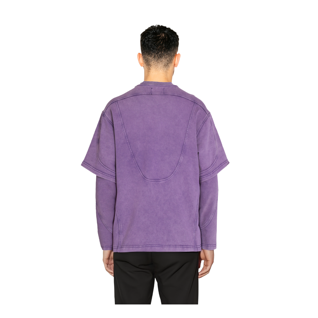 Sun Dust Purple Geometric Sweater