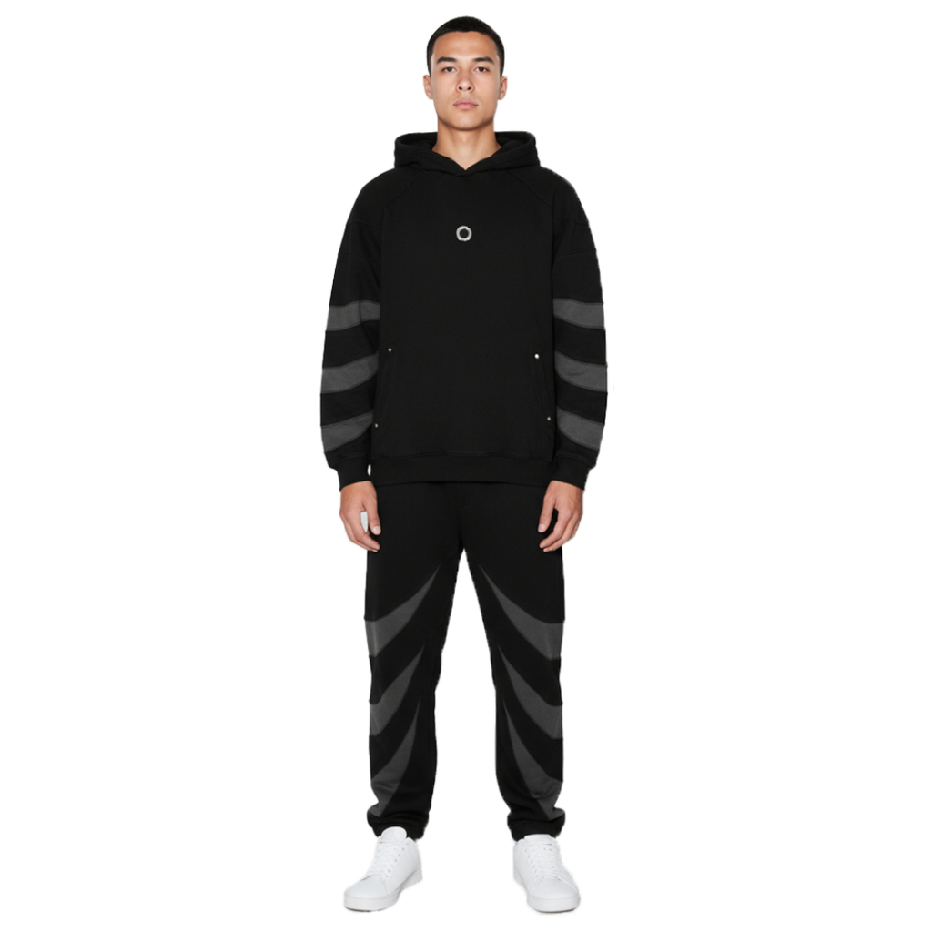 Comet Black Hoodie & Jogger Set