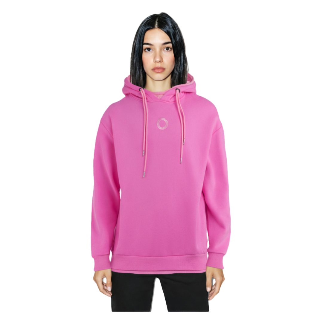 DOUBLE PINK HOODIE OVERSIZE