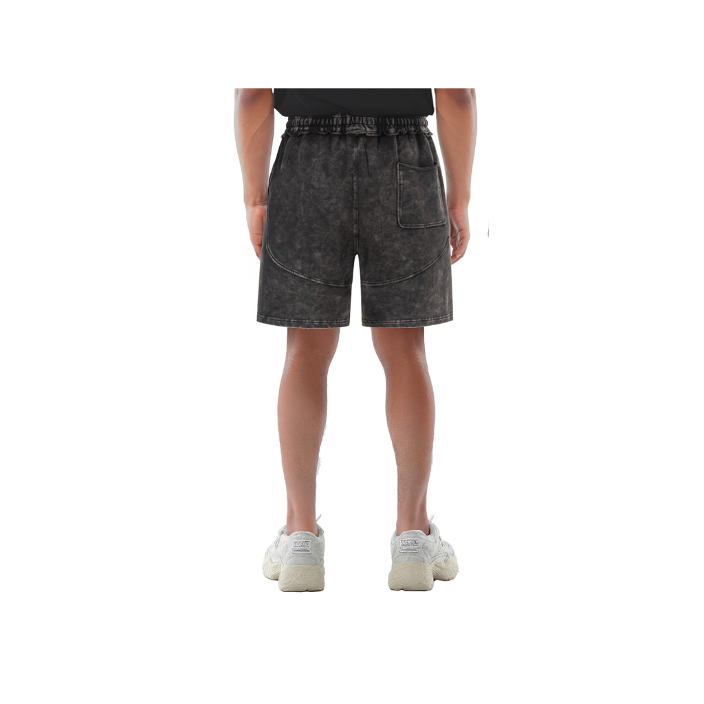 Raw Edge Washed Charcoal Shorts