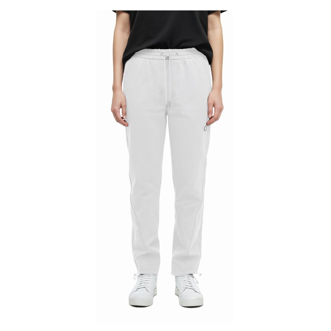 White Logo Pants