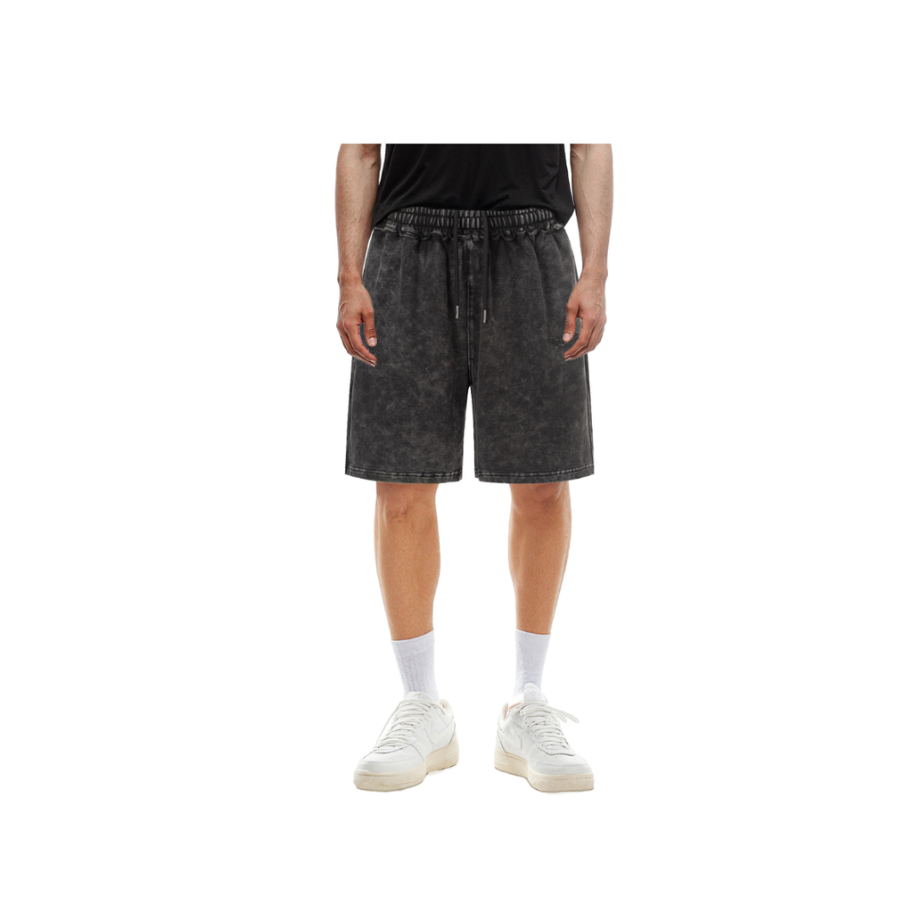Raw Edge Washed Charcoal Shorts
