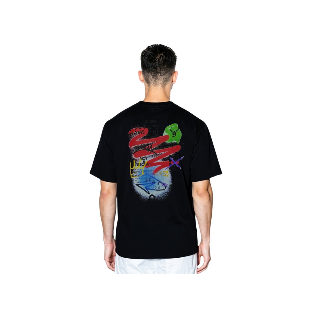 Black Art Street Graffiti T-Shirt