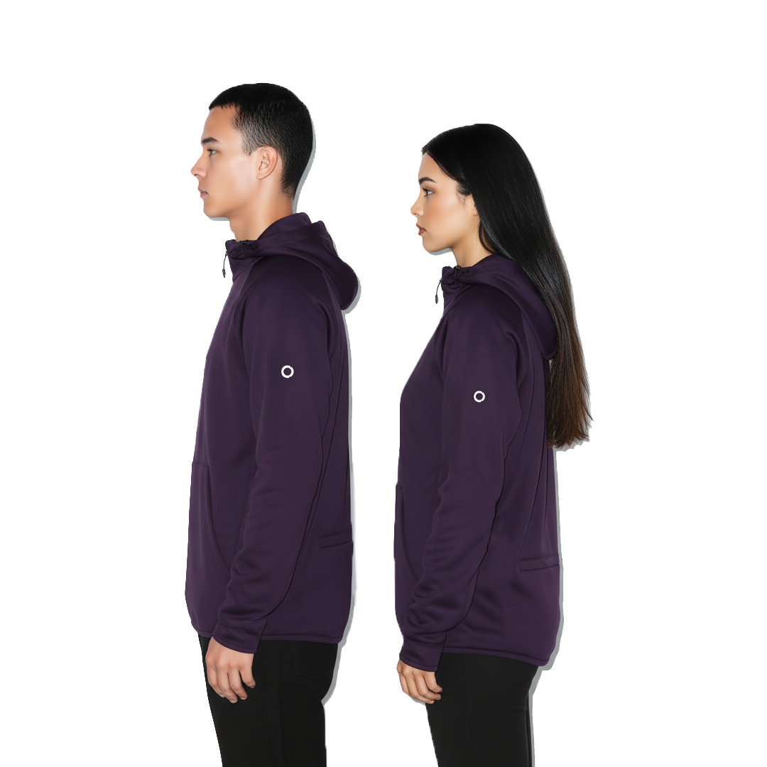 DARK PURPLE PULLOVER WITH W/P
