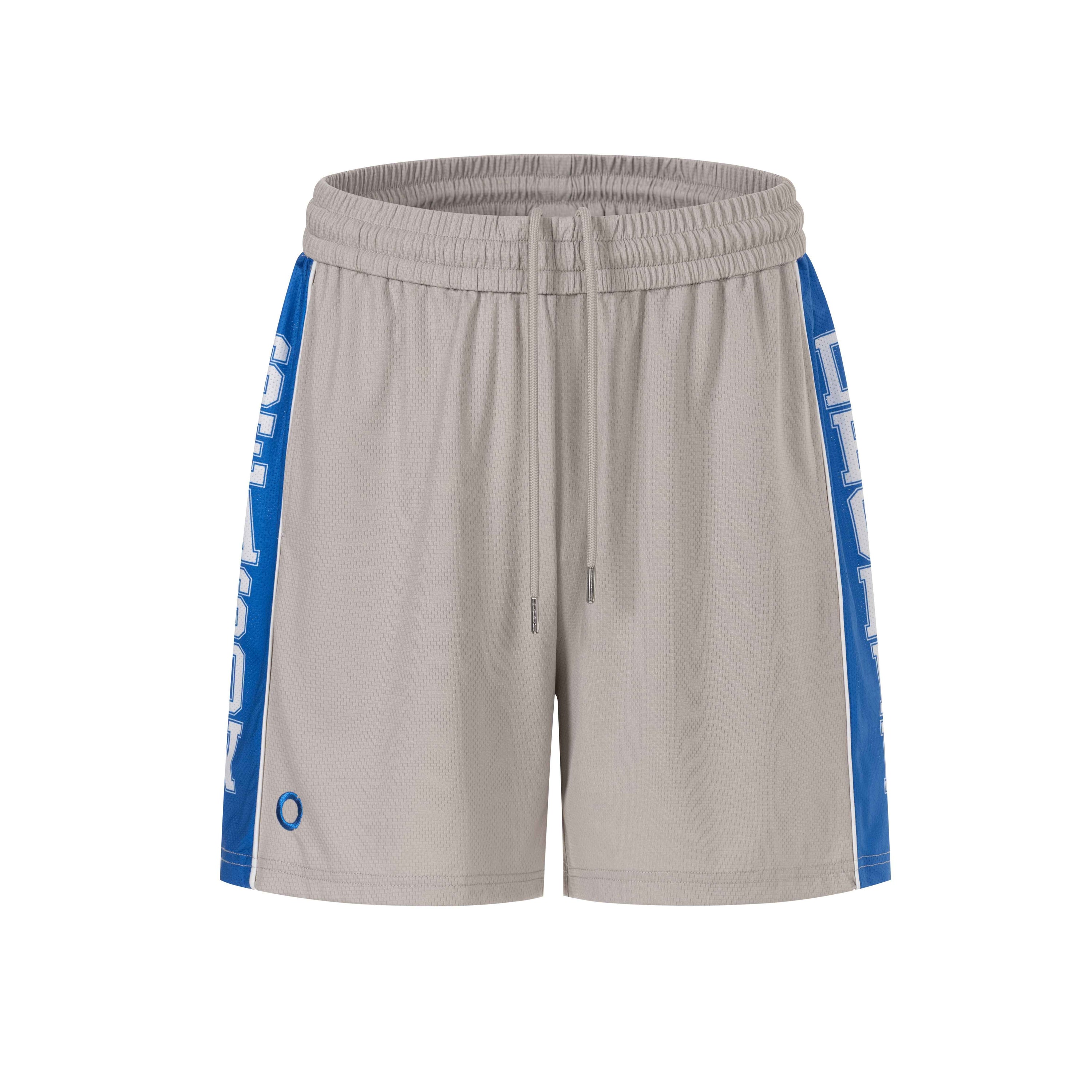 COURT SHORT TAUPE GRAY/BLUE