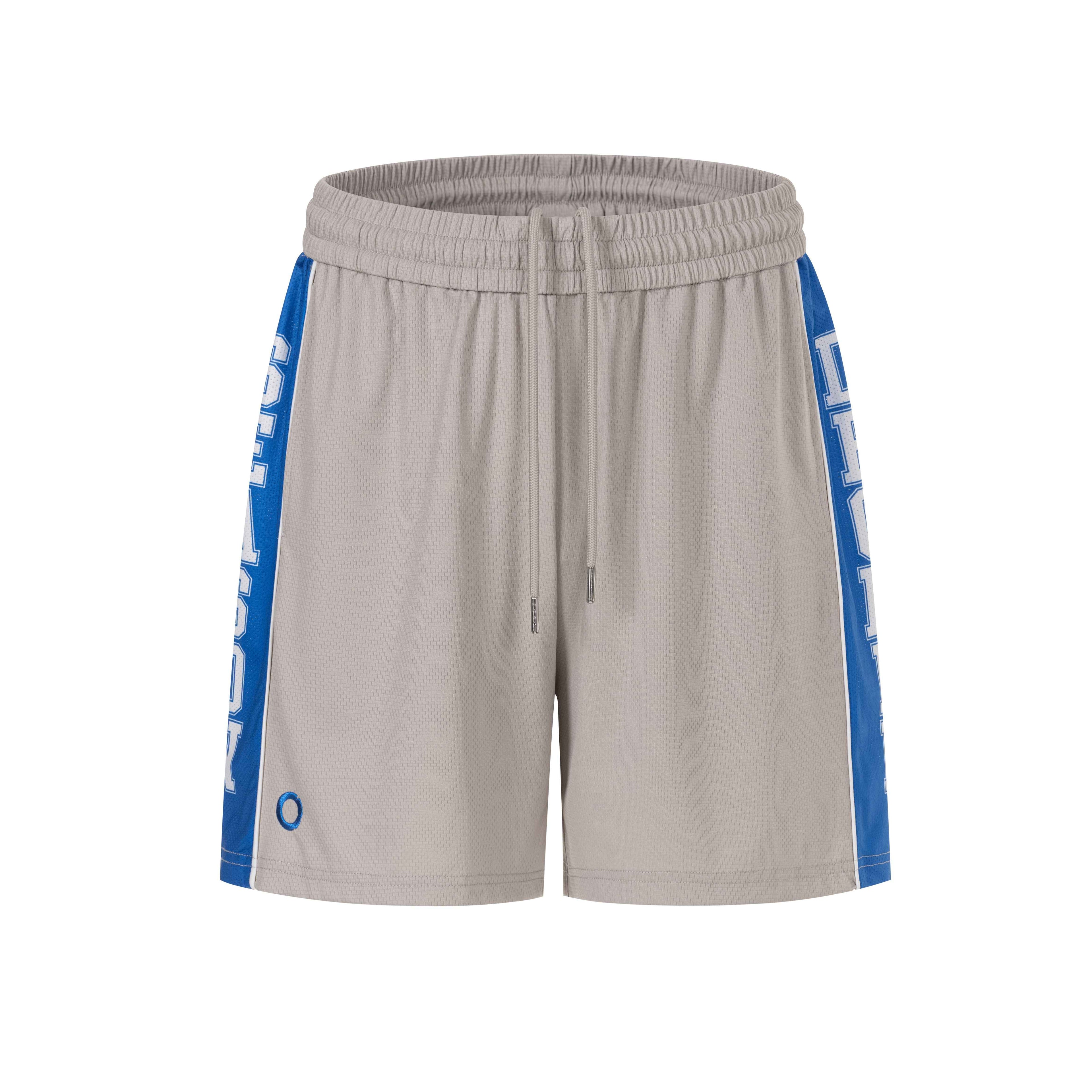 COURT SHORT TAUPE GRAY/BLUE