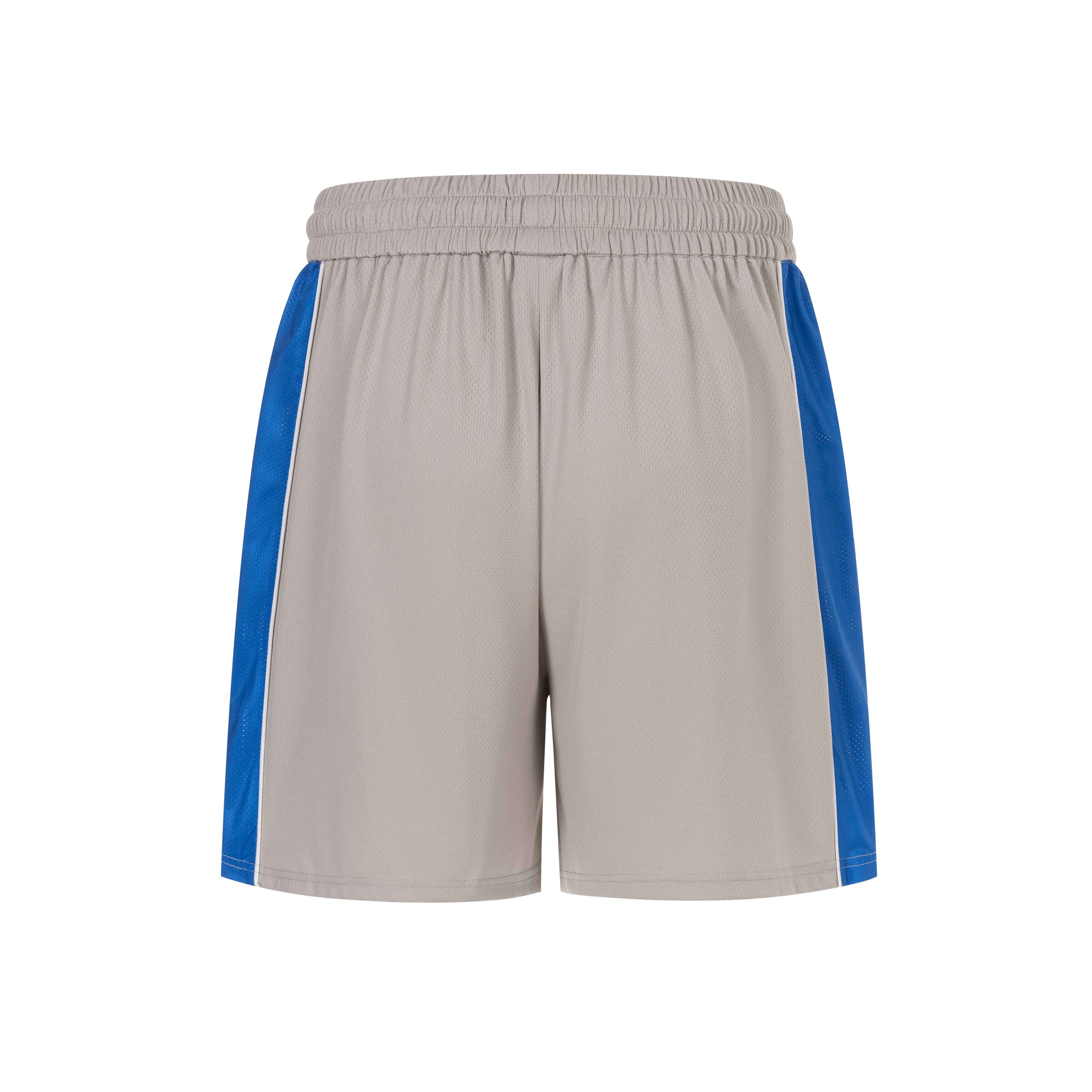COURT SHORT TAUPE GRAY/BLUE