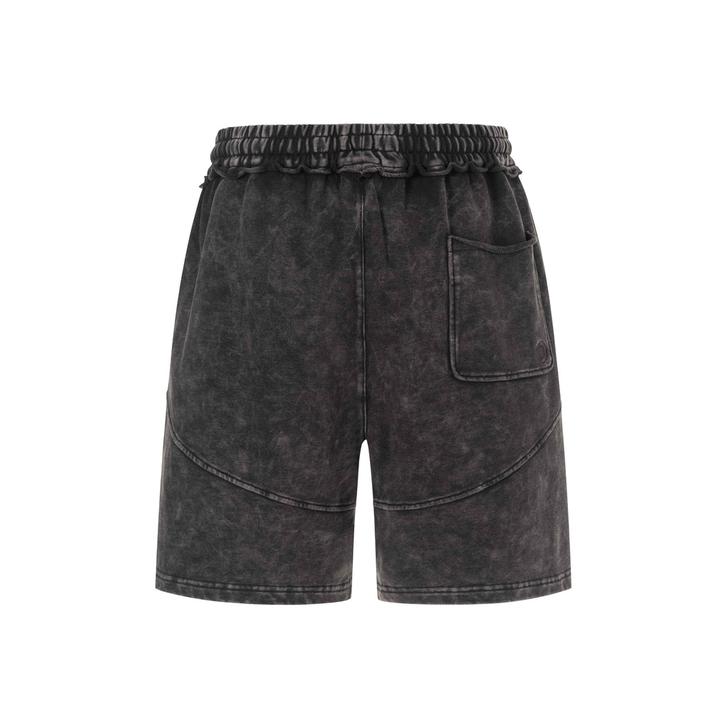 RAW EDGE SHORT WASHED CHARCOAL