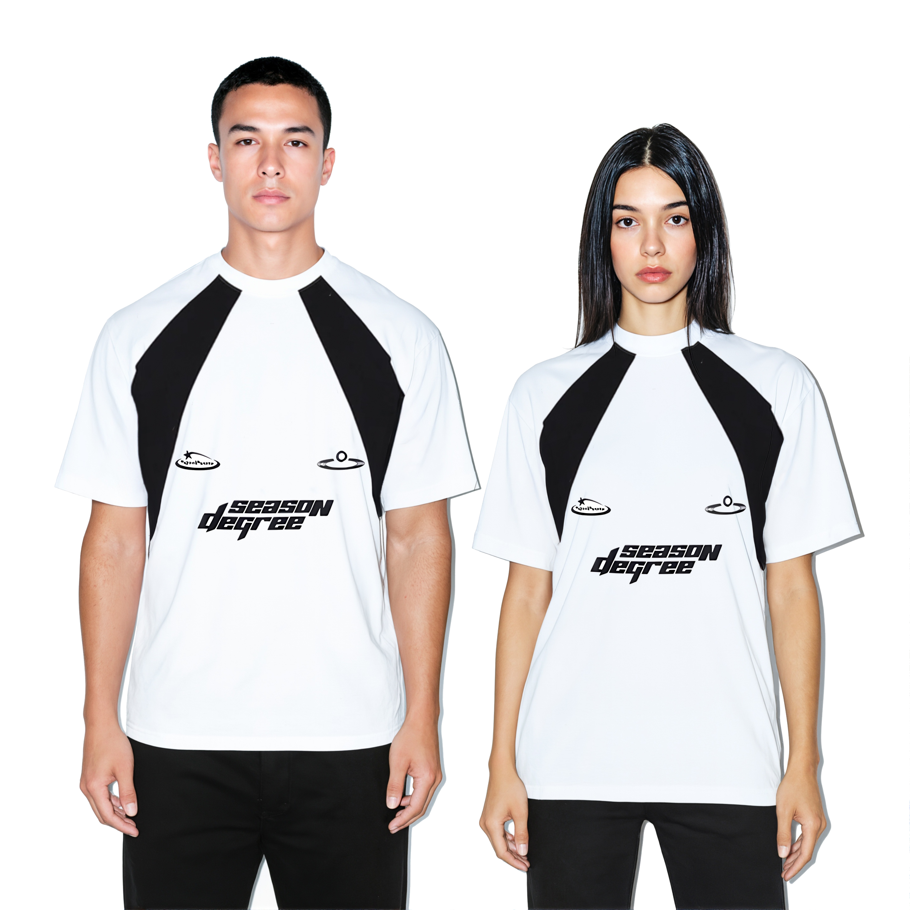 SD WHITE WITH BLACK LINE